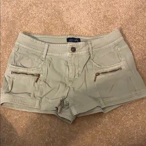 Delia’s army green colored shorts